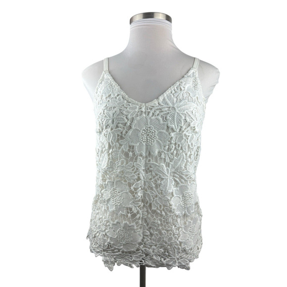 NWT White House Black Market Crochet Cami Top White Women's Size Small H13044 - Picture 15 of 16